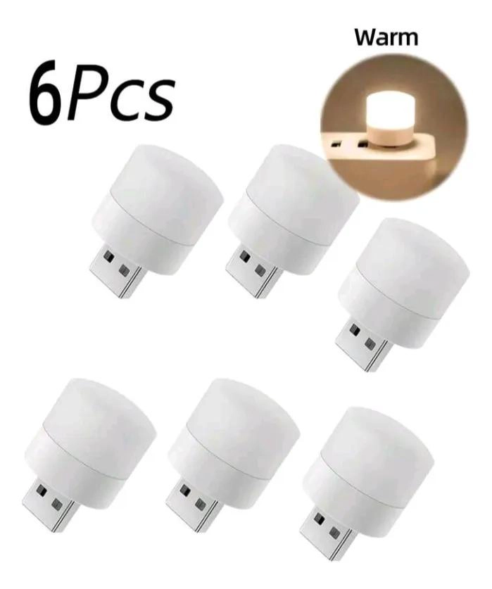JUEGO DE 6 LAMPARAS USB MINIMALISTAS PARA ESTUDIO CON LUZ CALIDA - 2