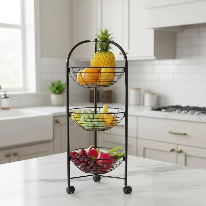 CARRO ORGANIZADOR MOVIL DE 75CM PARA COCINA Y ALMACENAMIENTO - 2