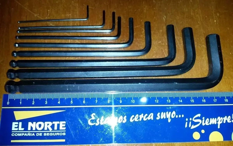 SET DE LLAVES ALLEN ME TRICAS CON EXTREMO DE BOLA 9 PIEZAS - 1