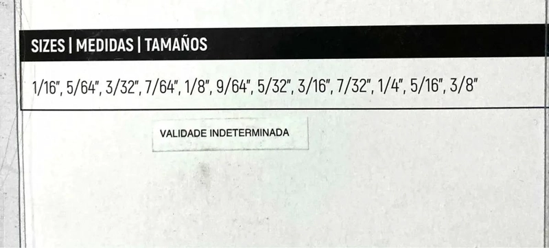 JUEGO DE LLAVES ALLEN DE 12 PIEZAS EN PULGADAS - 1