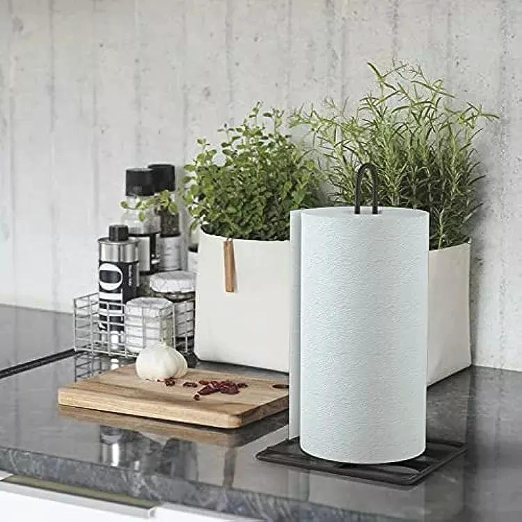 SOPORTE PARA ROLLO DE PAPEL ABSORBENTE DE ACERO PARA COCINA - 4