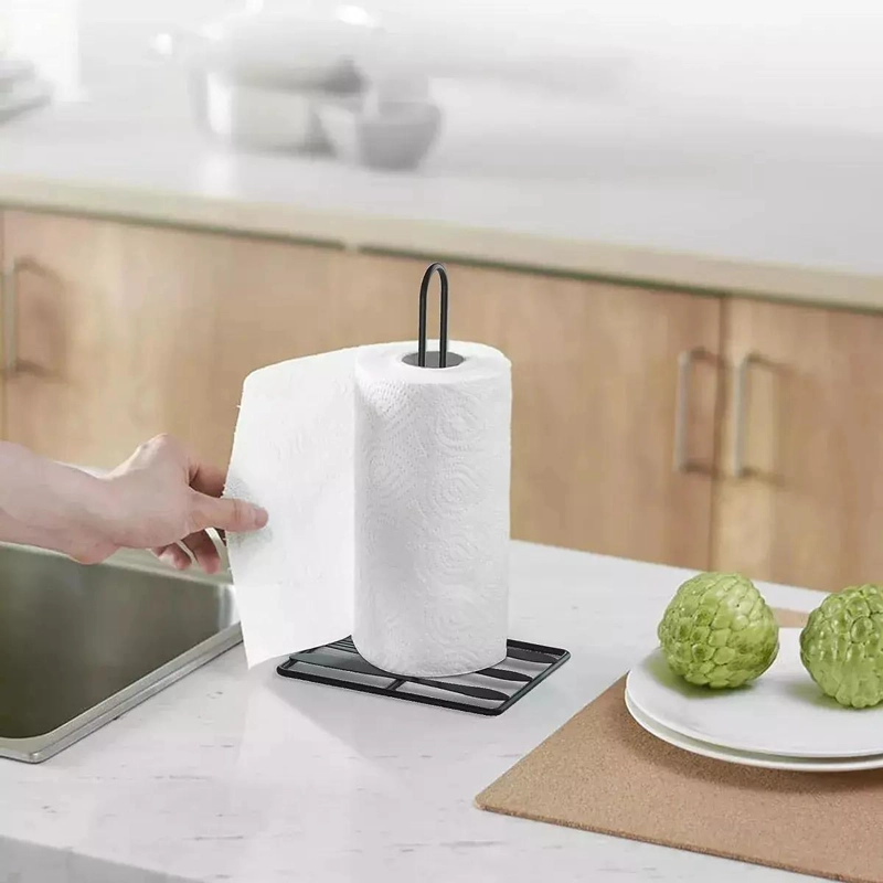 SOPORTE PARA ROLLO DE PAPEL ABSORBENTE DE ACERO PARA COCINA - 5