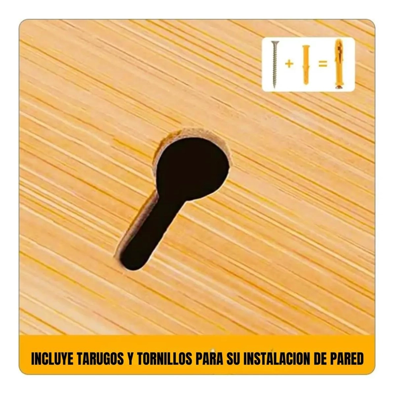 DISPENSADOR DE PAPEL MULTIFUNCIONAL DE BAMBU PARA COCINA - 6