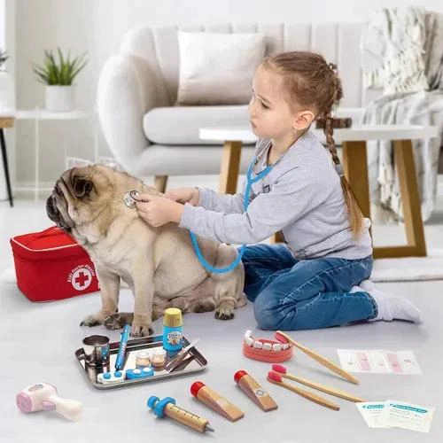 SET DE JUEGO DE ROLES ME DICO PARA NIÑOS EN MADERA - 4