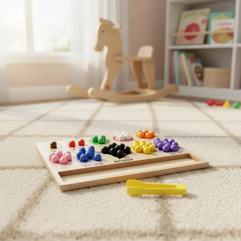 TABLERO EDUCATIVO DE CLASIFICACION DE COLORES Y FRUTAS - 3