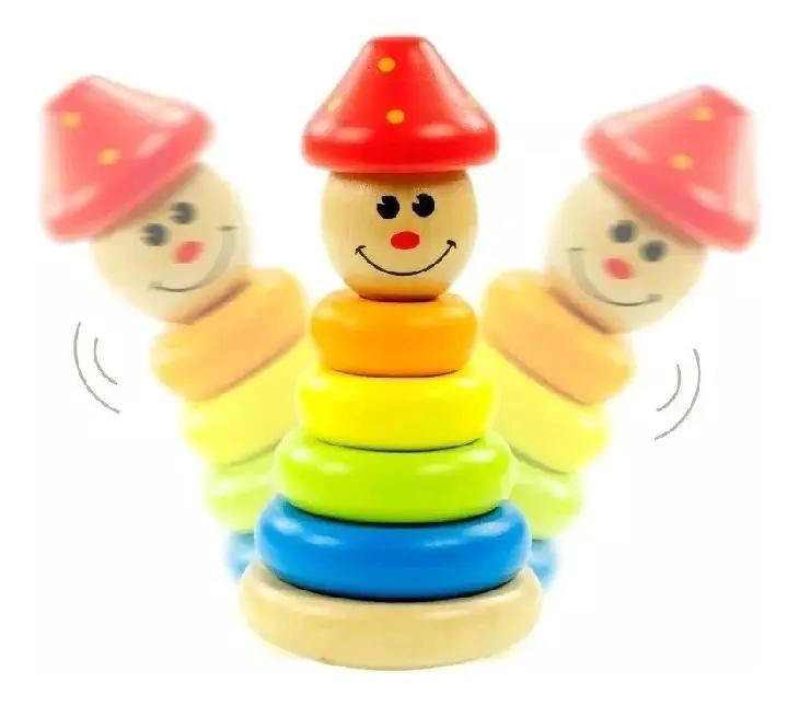 PACK DE 10 JUGUETES DIDACTICOS DE MADERA PARA BEBE S - 7
