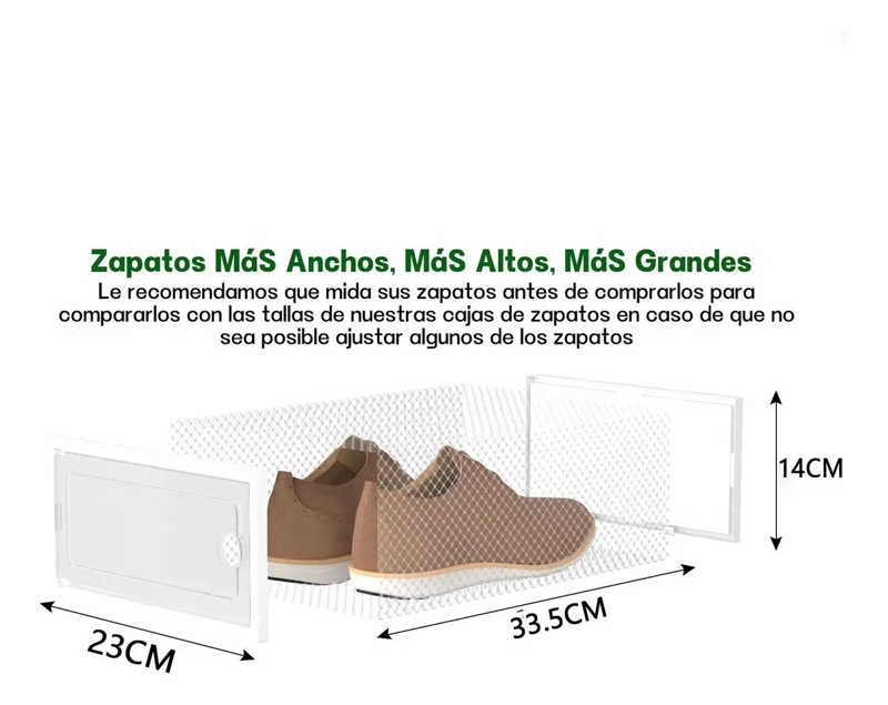 SET DE 12 CAJAS ORGANIZADORAS APILABLES PARA CALZADO - 2