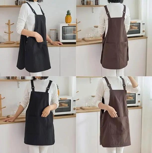 DELANTAL PECHERA IMPERMEABLE TIPO CHALECO PARA COCINA Y JARDINERIA - 4