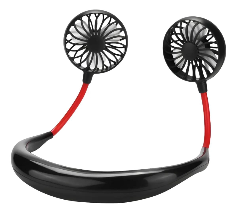VENTILADOR PORTATIL DE CUELLO RECARGABLE CON 3 VELOCIDADES - 1