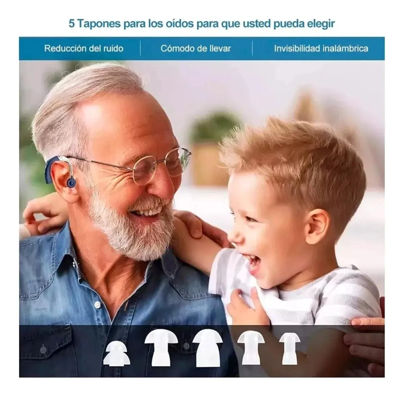 AUDIFONO RECARGABLE BTE CON CHIP DE REDUCCION DE RUIDO - 2