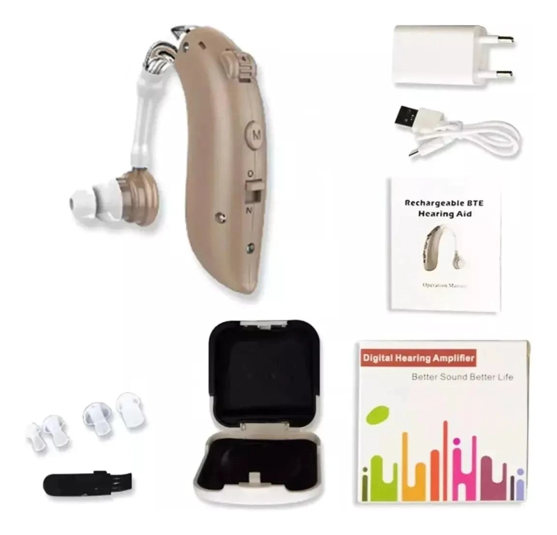 AUDIFONO RECARGABLE BTE CON CHIP DE REDUCCION DE RUIDO - 4