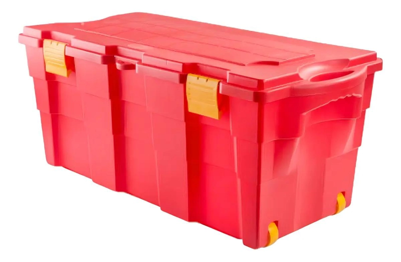 BAUL ORGANIZADORA 100 LITROS CON RUEDAS Y TAPA BISAGRA - 2