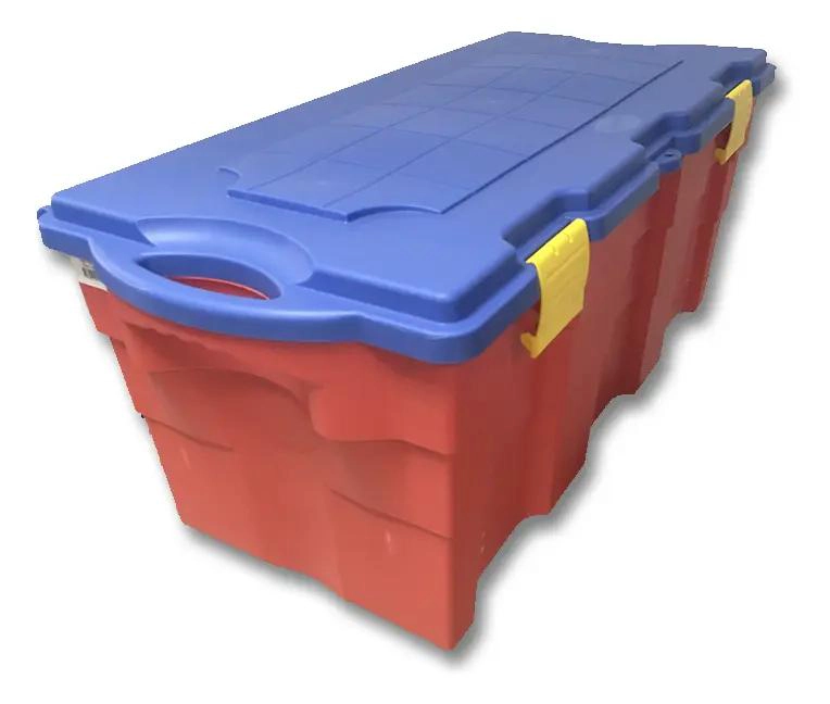 BAUL ORGANIZADORA 100 LITROS CON RUEDAS Y TAPA BISAGRA - 4