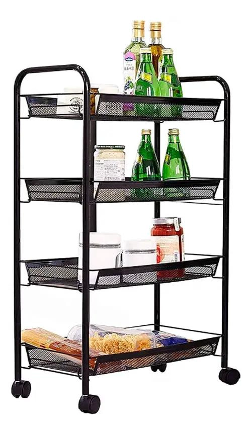 CARRITO ORGANIZADOR DE 4 NIVELES PARA COCINA Y BAÑO - 1