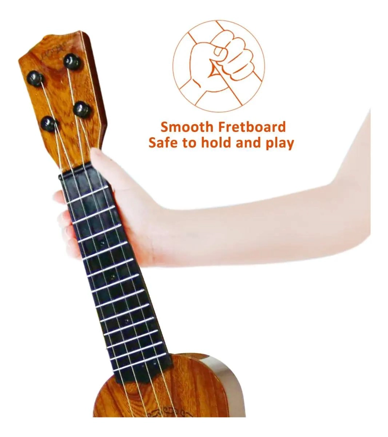 GUITARRA ACUSTICA DE MADERA PARA NIÑOS DE 3 A 7 AÑOS - 3