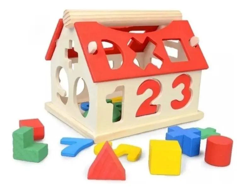 PACK DE 4 JUGUETES DIDACTICOS DE MADERA PARA APRENDIZAJE INFANTIL - 4