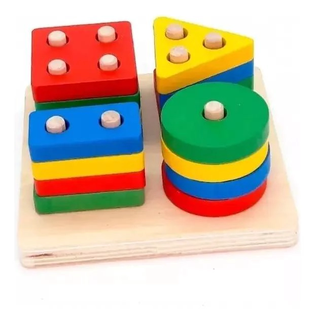 PACK DE 4 JUGUETES DIDACTICOS DE MADERA PARA NIÑOS - 5