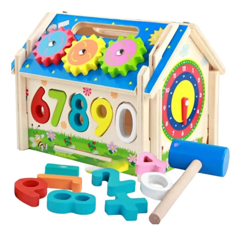 BLOQUE DE ACTIVIDADES DE MADERA PARA ESTIMULACION INFANTIL - 1