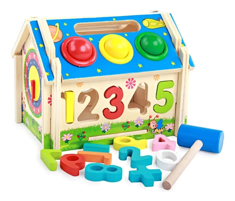 BLOQUE DE ACTIVIDADES DE MADERA PARA ESTIMULACION INFANTIL - 4