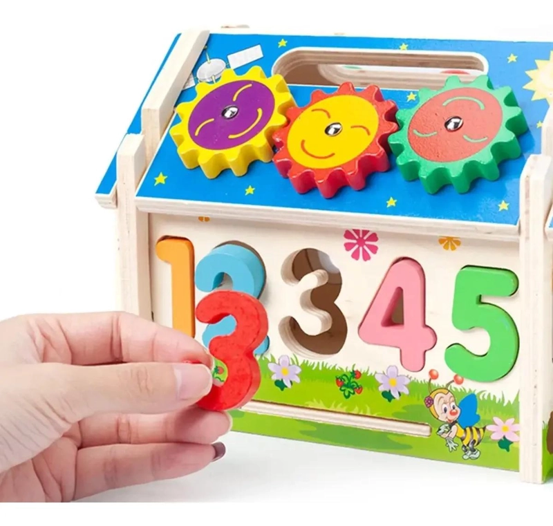 BLOQUE DE ACTIVIDADES DE MADERA PARA ESTIMULACION INFANTIL - 5