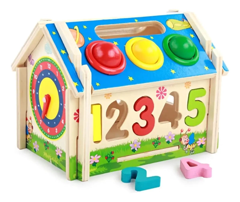 BLOQUE DE ACTIVIDADES DE MADERA PARA ESTIMULACION INFANTIL - 7