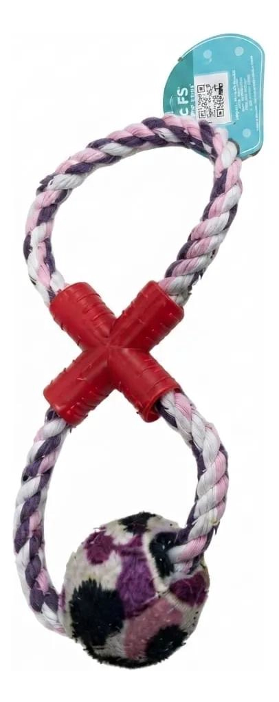 JUGUETE INTERACTIVO DE CUERDA PARA PERROS CON PELOTA - 2