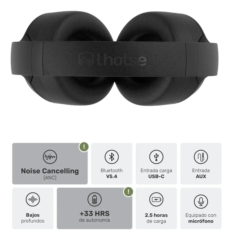 AUDIFONOS BLUETOOTH INALAMBRICOS CON CANCELACION DE RUIDO - 3