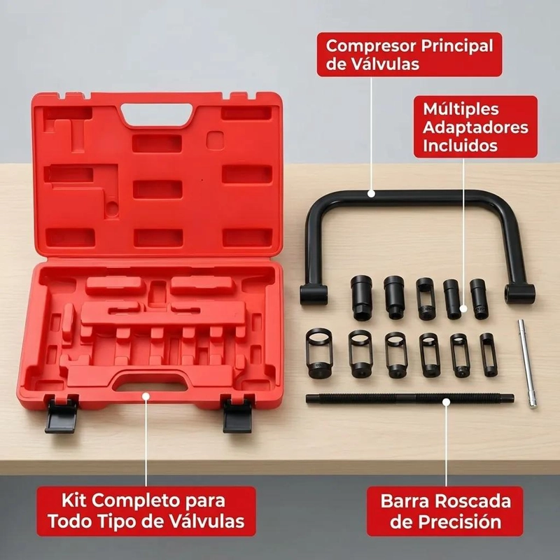 KIT EXTRACTOR DE VALVULAS PARA MANTENIMIENTO DE MOTORES - 5