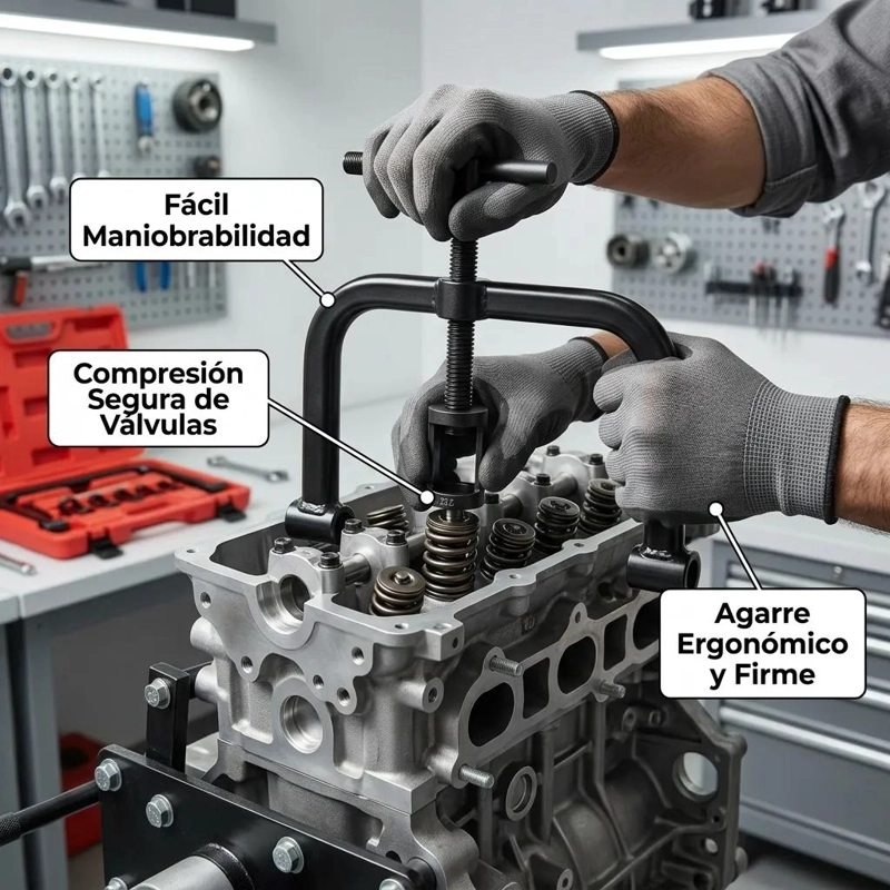 KIT EXTRACTOR DE VALVULAS PARA MANTENIMIENTO DE MOTORES - 7