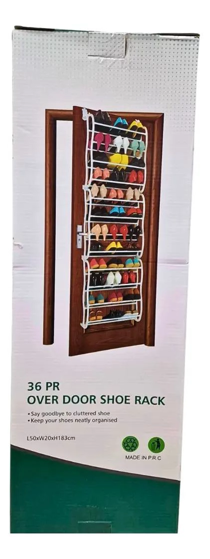 ORGANIZADOR COLGANTE PARA ZAPATOS EN PUERTA CON CAPACIDAD PARA 36 PARES - 7