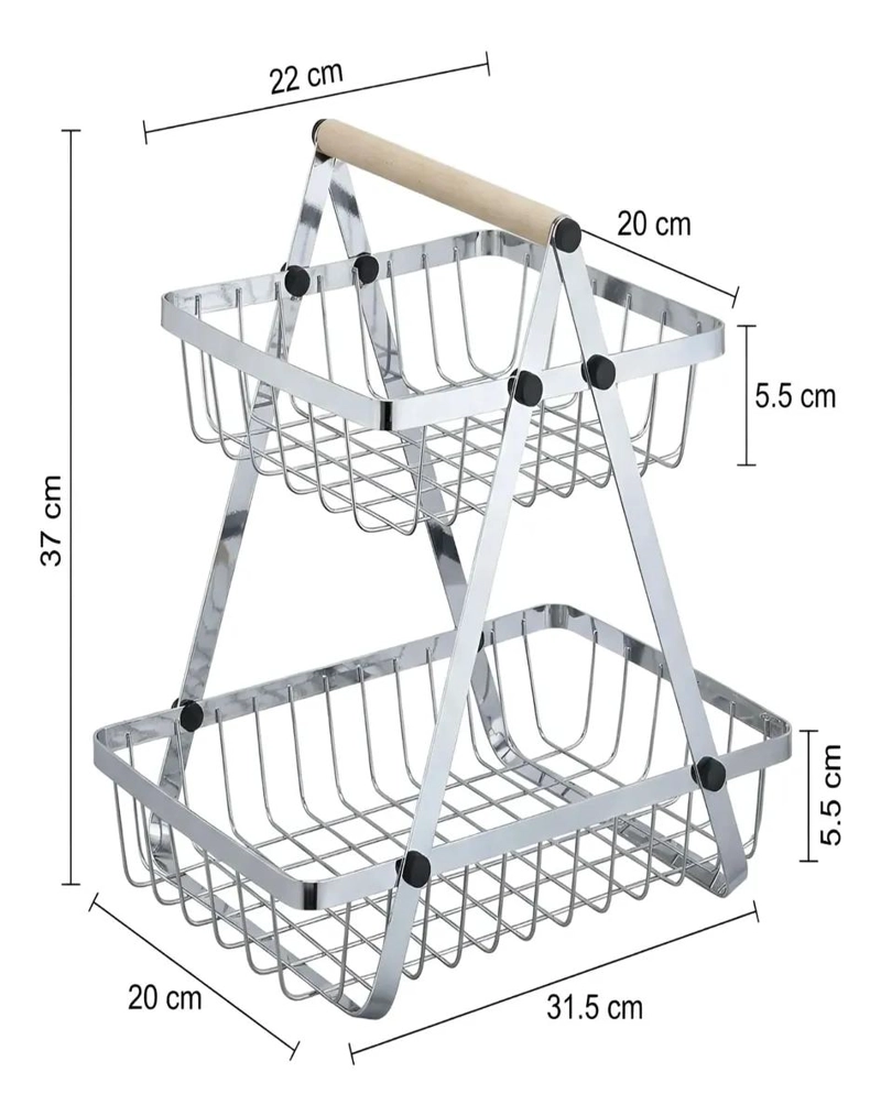 ESTANTE ORGANIZADOR DE COCINA DOBLE NIVEL PARA MAXIMIZAR ESPACIO - 6