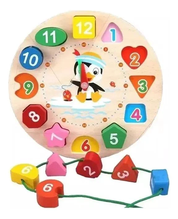 PACK DE 6 JUGUETES DIDACTICOS DE MADERA PARA APRENDIZAJE INFANTIL - 4