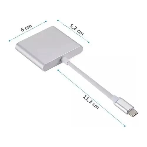 ADAPTADOR MULTIPUERTO USB TIPO C A HDMI 4K COMPACTO - 5