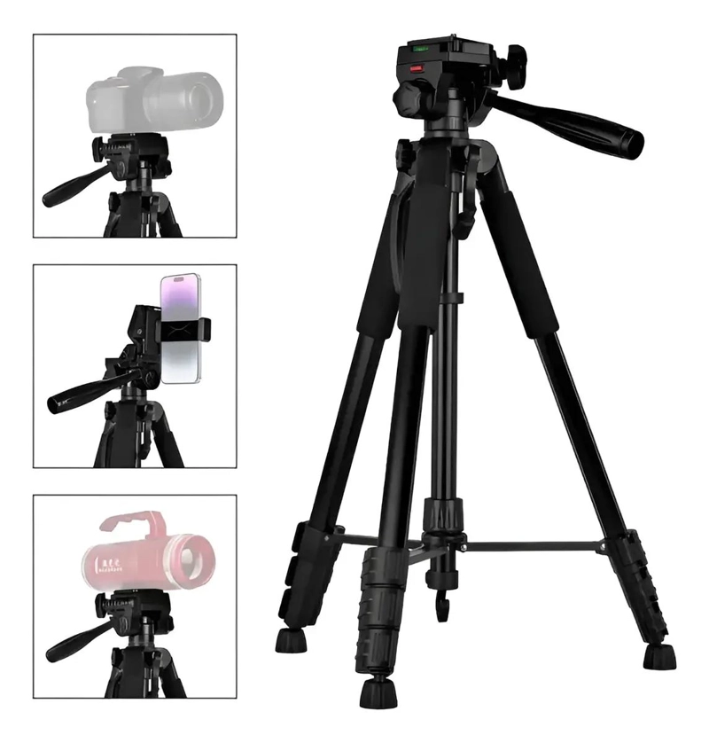 TRIPODE PORTATIL DE ALUMINIO PARA FOTOGRAFIA Y VIDEO - 1