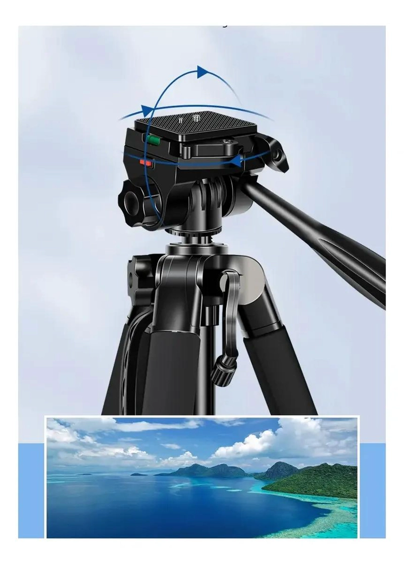 TRIPODE PORTATIL DE ALUMINIO PARA FOTOGRAFIA Y VIDEO - 6