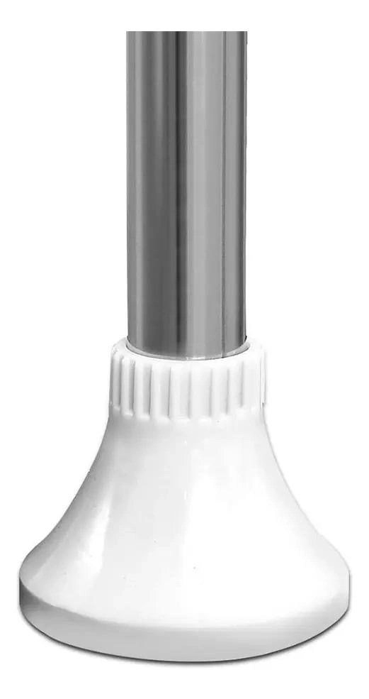 ESQUINERO DE BAÑO AJUSTABLE CON 4 ESTANTES Y TOALLERO - 6