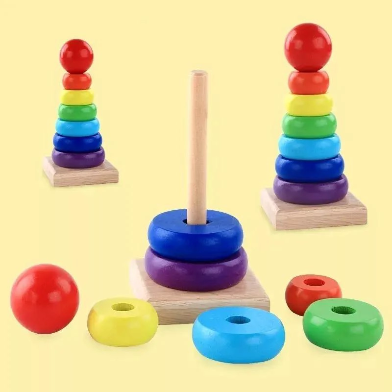 PACK DE 5 JUGUETES DIDACTICOS DE MADERA PARA NIÑOS - 7