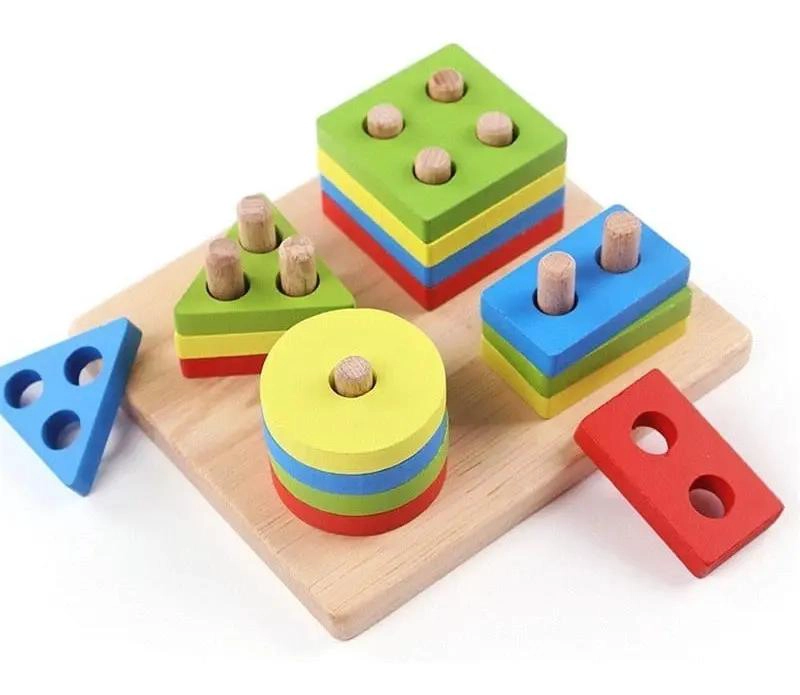 PACK DE 5 JUGUETES DIDACTICOS DE MADERA PARA NIÑOS - 9