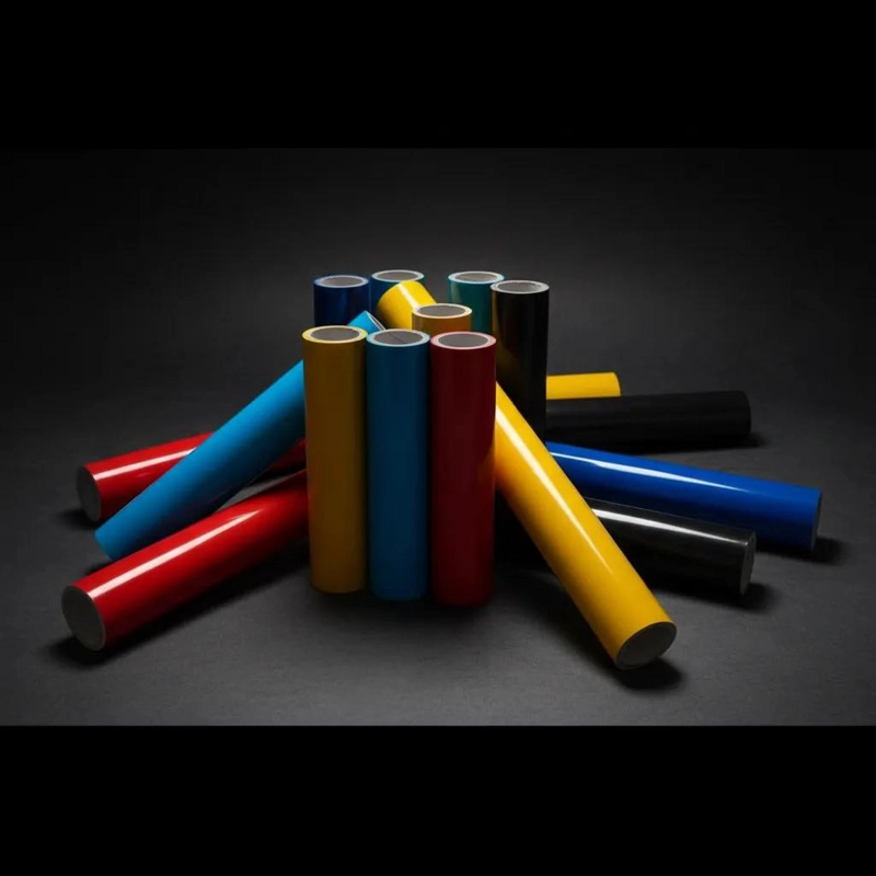 VINILO ADHESIVO DECORATIVO DE CORTE BRILLANTE 120 GRS 0.61X12 MT - 2