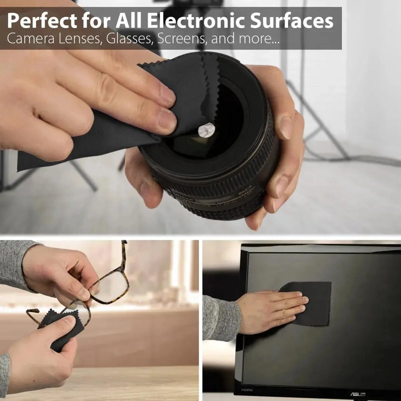 PAQUETE DE 100 PAÑOS DE MICROFIBRA PARA LIMPIEZA DE SUPERFICIES - 5