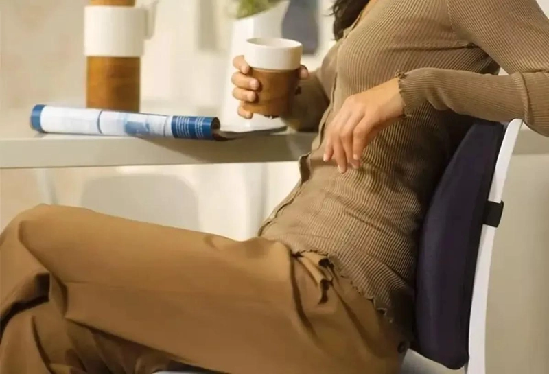 COJIN DE ASIENTO CON GEL Y SOPORTE LUMBAR LAVABLE PARA MAYOR COMODIDAD - 7