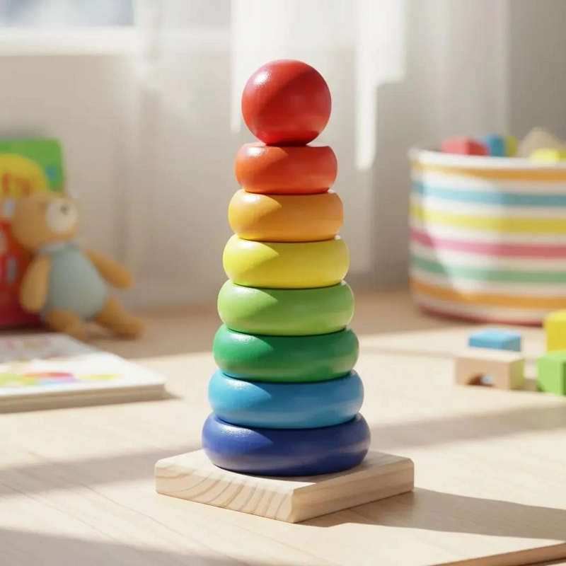 CUBO DE ENCAJE DIDACTICO DE MADERA PARA NIÑOS - 5