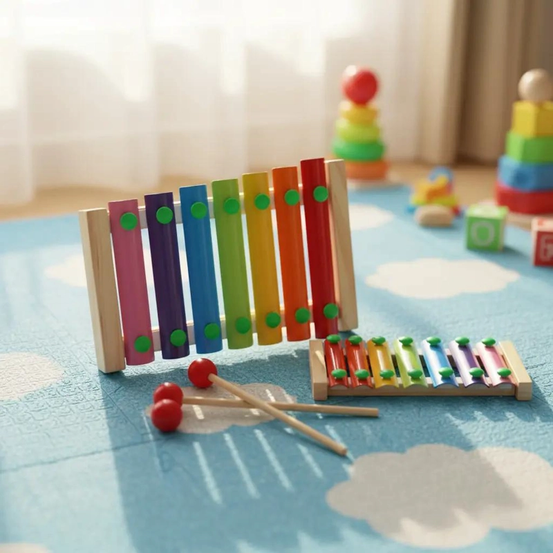 CUBO DE ENCAJE DIDACTICO DE MADERA PARA NIÑOS - 6