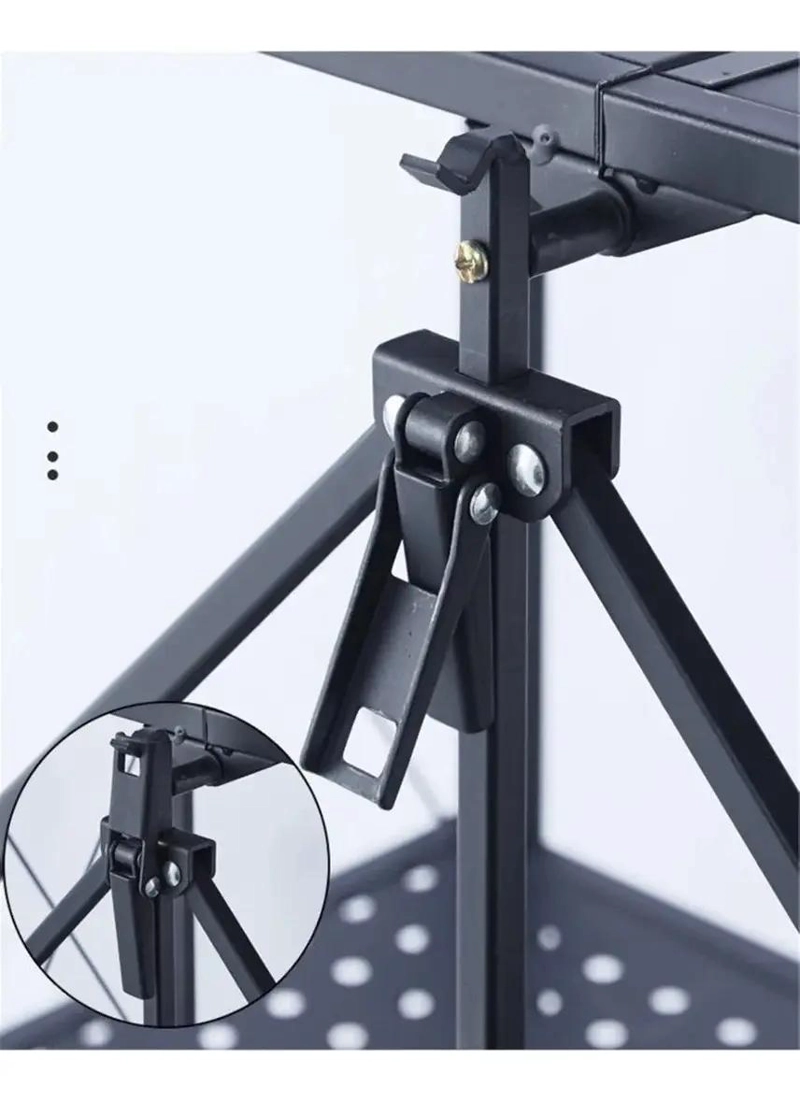 ESTANTE PLEGABLE MULTIUSOS ORGANIZADOR CON RUEDAS Y 3 NIVELES - 7