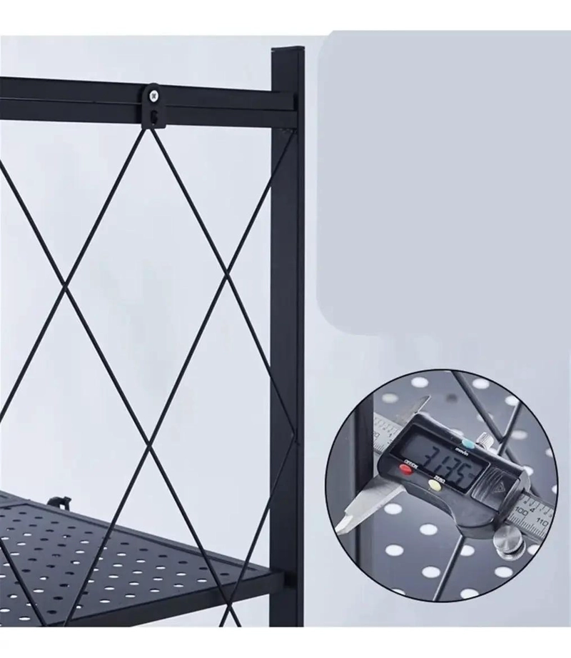 ESTANTE PLEGABLE MULTIUSOS ORGANIZADOR CON RUEDAS Y 3 NIVELES - 8