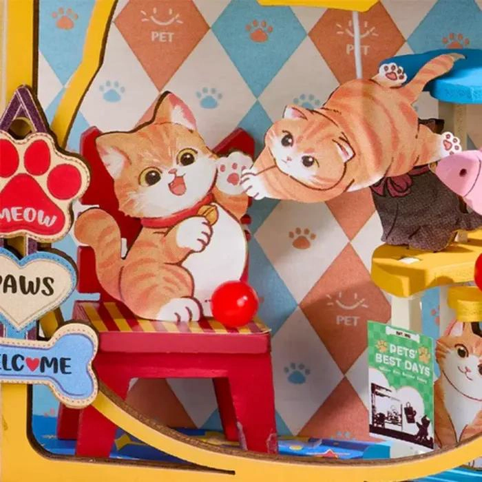 MINI TIENDA DE MASCOTAS EN MINIATURA PARA CONSTRUCCION DIY - 3