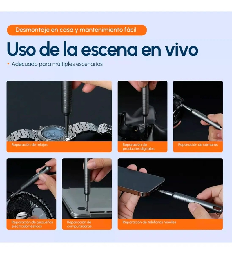 MINI KIT DESTORNILLADORES MAGNE TICOS INTERCAMBIABLES - 3