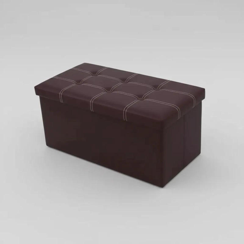 BANQUETA PUFF ORGANIZADOR RECTANGULAR 76X38CM PARA HOGAR - 9