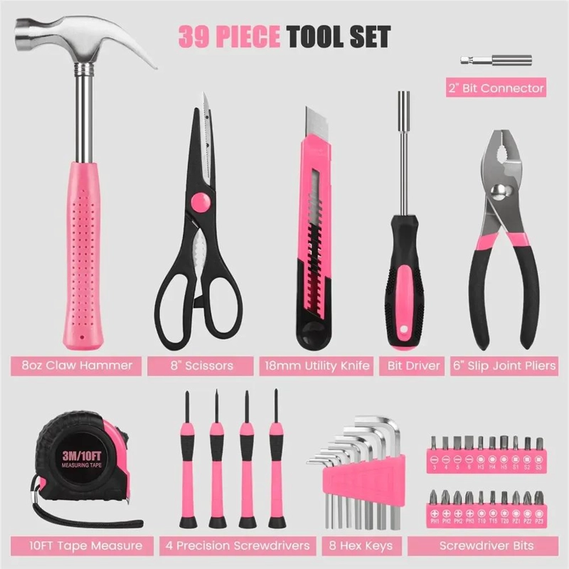 KIT DE HERRAMIENTAS 39 PIEZAS PARA BRICOLAJE - 4