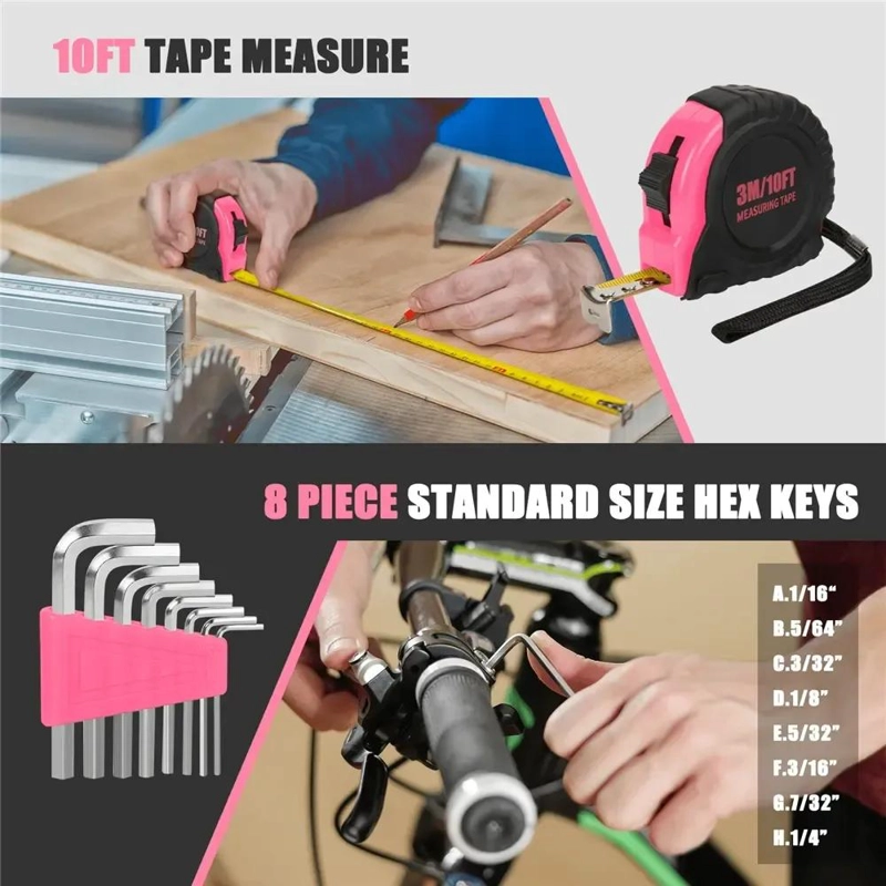 KIT DE HERRAMIENTAS 39 PIEZAS PARA BRICOLAJE - 8